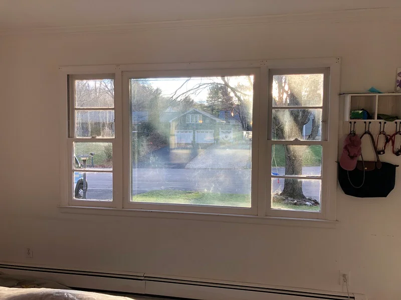 These old wood windows don't open